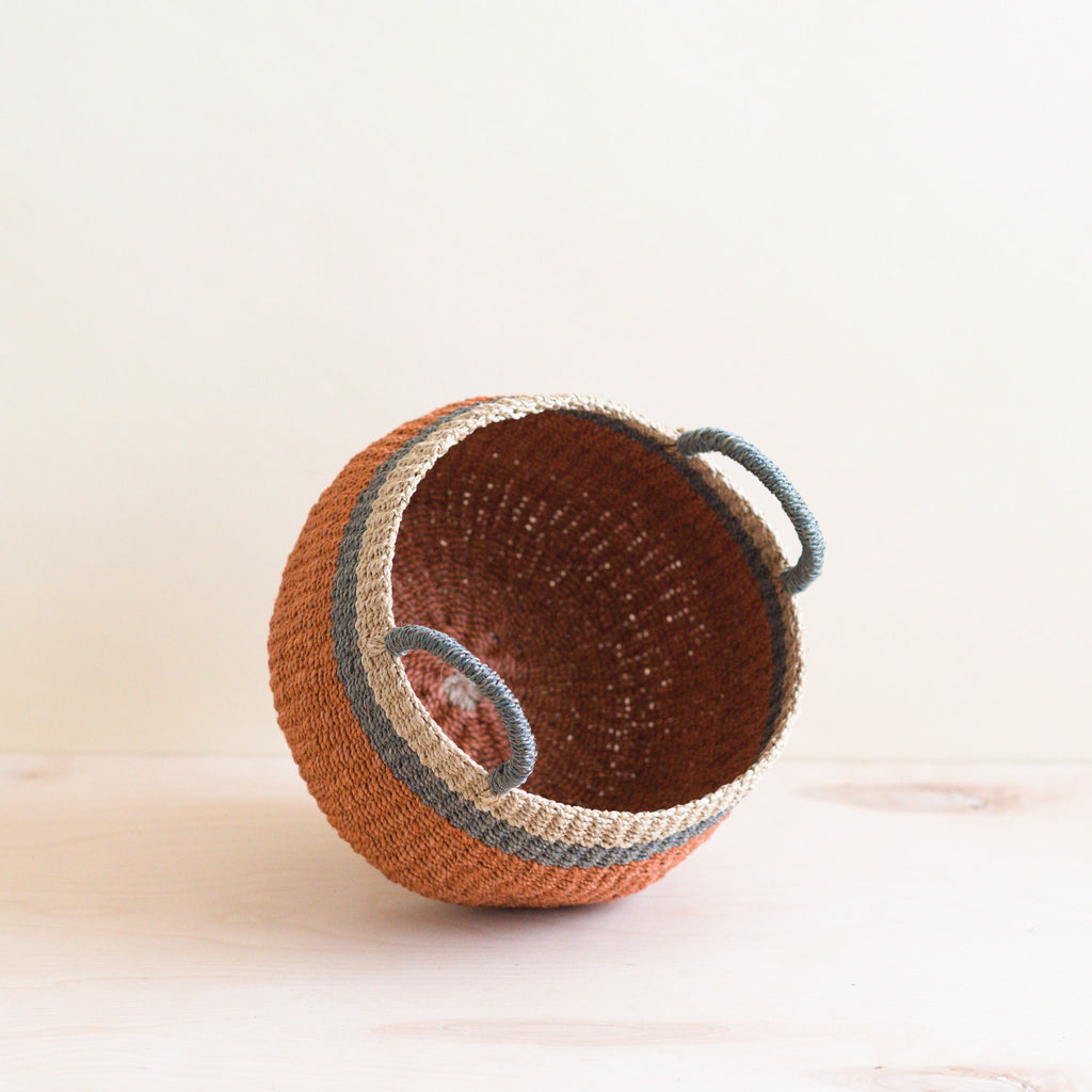 Panier de table fourre-tout Corail avec anse - Paniers artisanaux