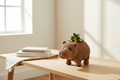 Baby Hippo Planter - 室内场景