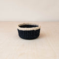 Petit Plateau Rond Noir - Mini Panier à Bibelots