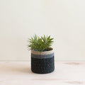 Mini panier de table noir - Paniers faits main