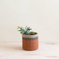 Mini panier de table corail - Paniers tissés à la main