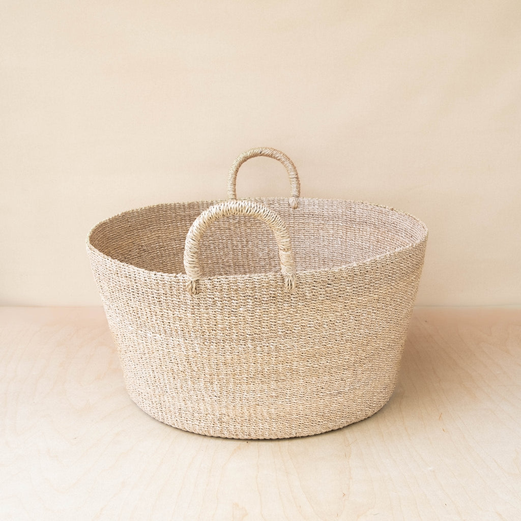 Grand panier rond tressé - Paniers modernes