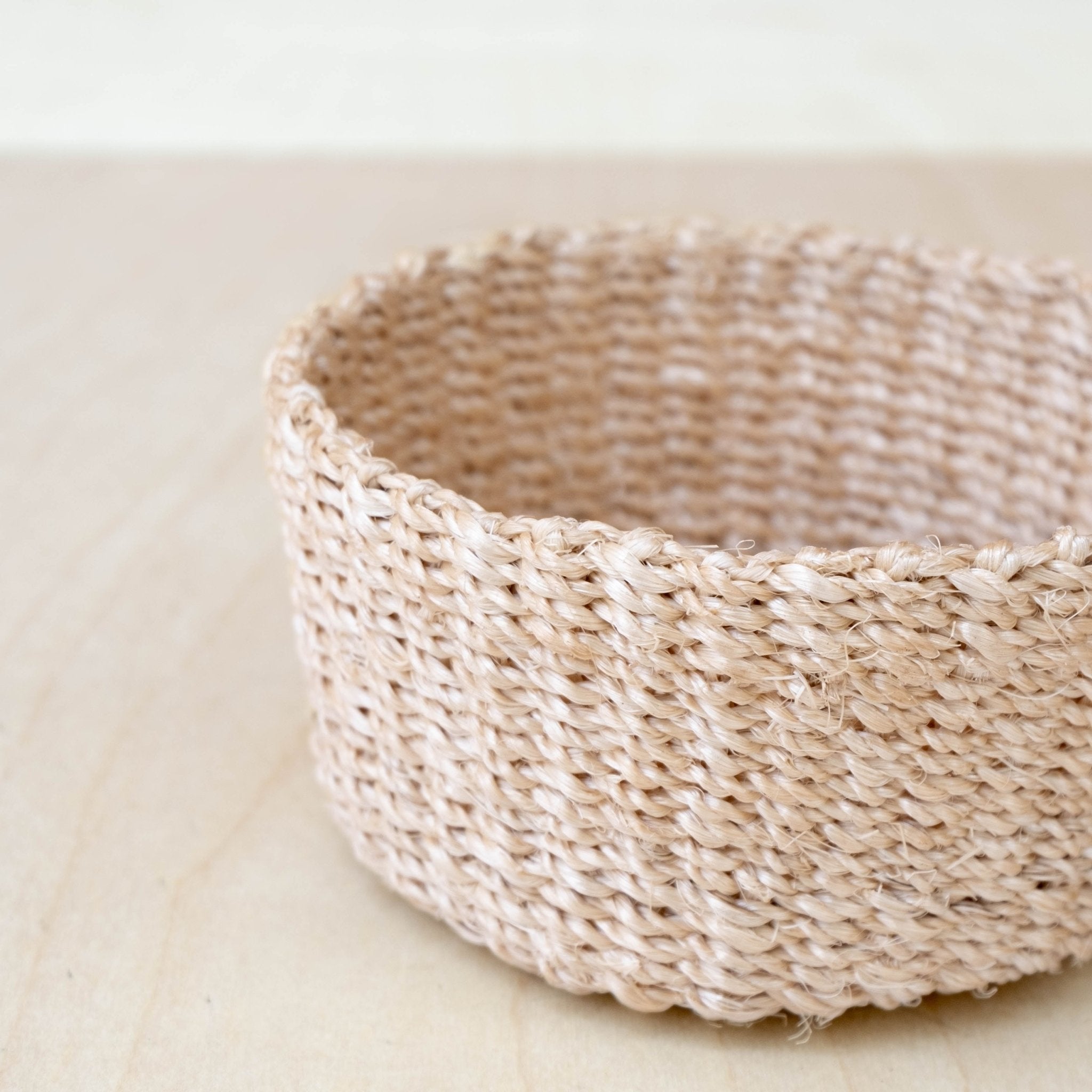Mini panier à bibelots naturel - Petite coupelle ronde