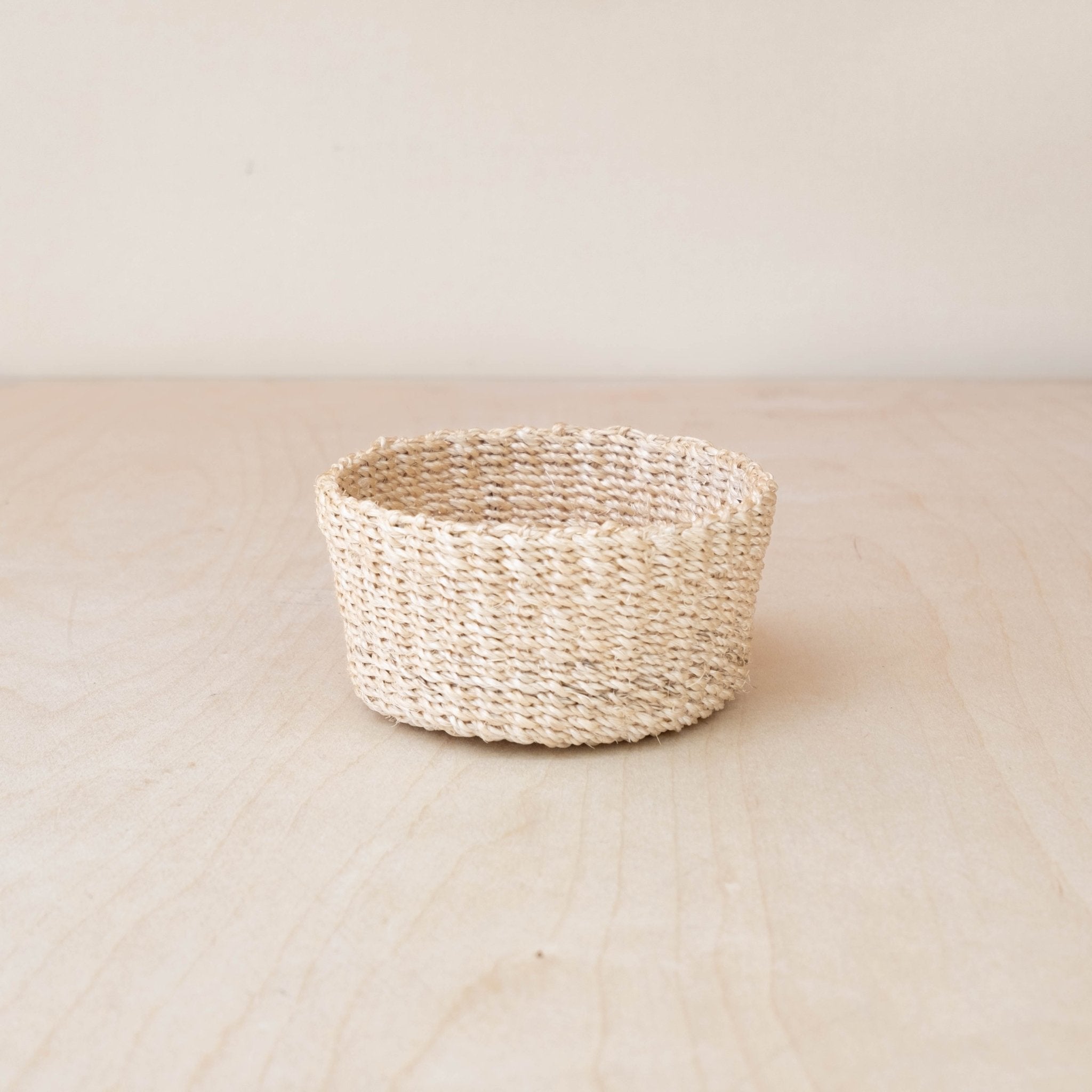Mini panier à bibelots naturel - Petite coupelle ronde