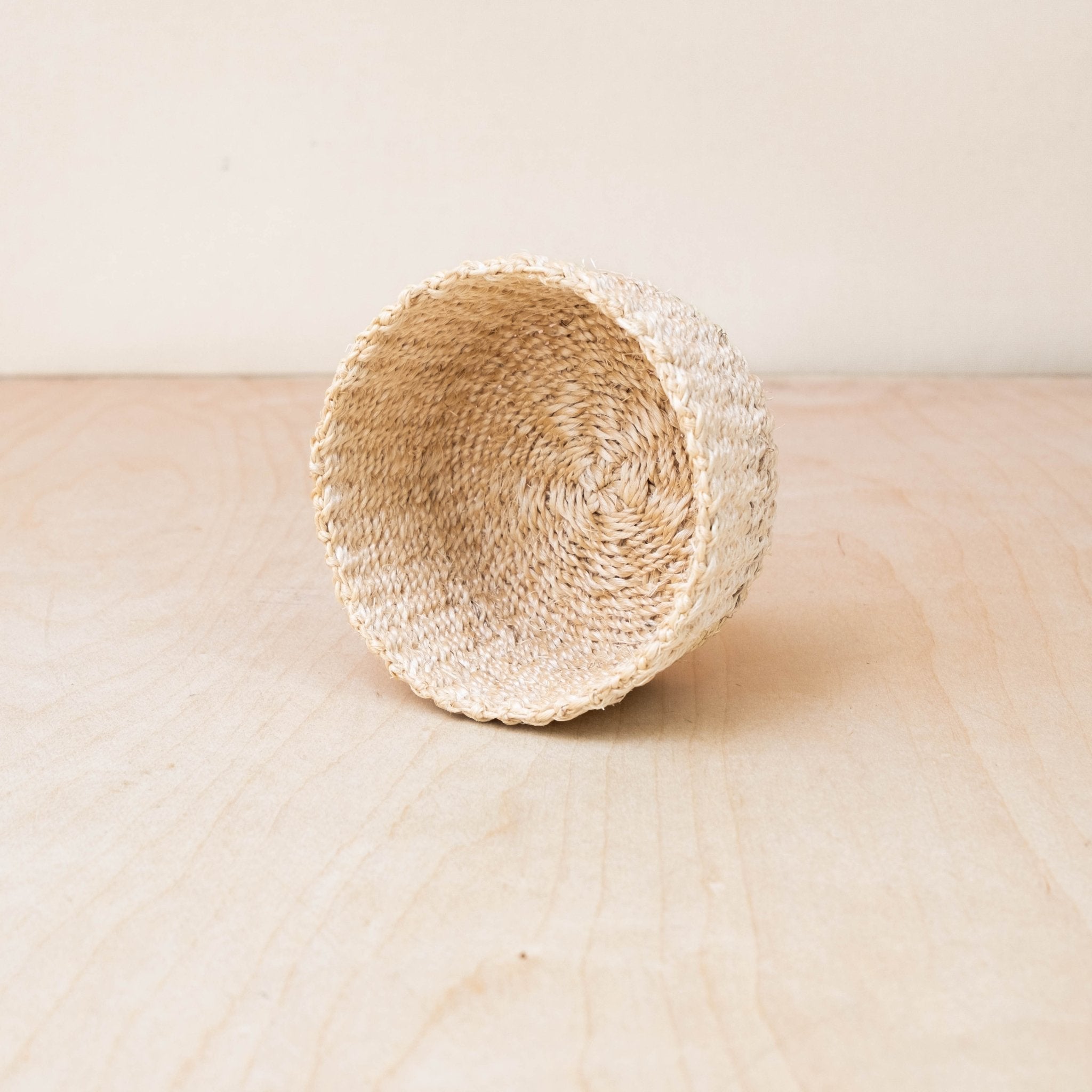 Mini panier à bibelots naturel - Petite coupelle ronde
