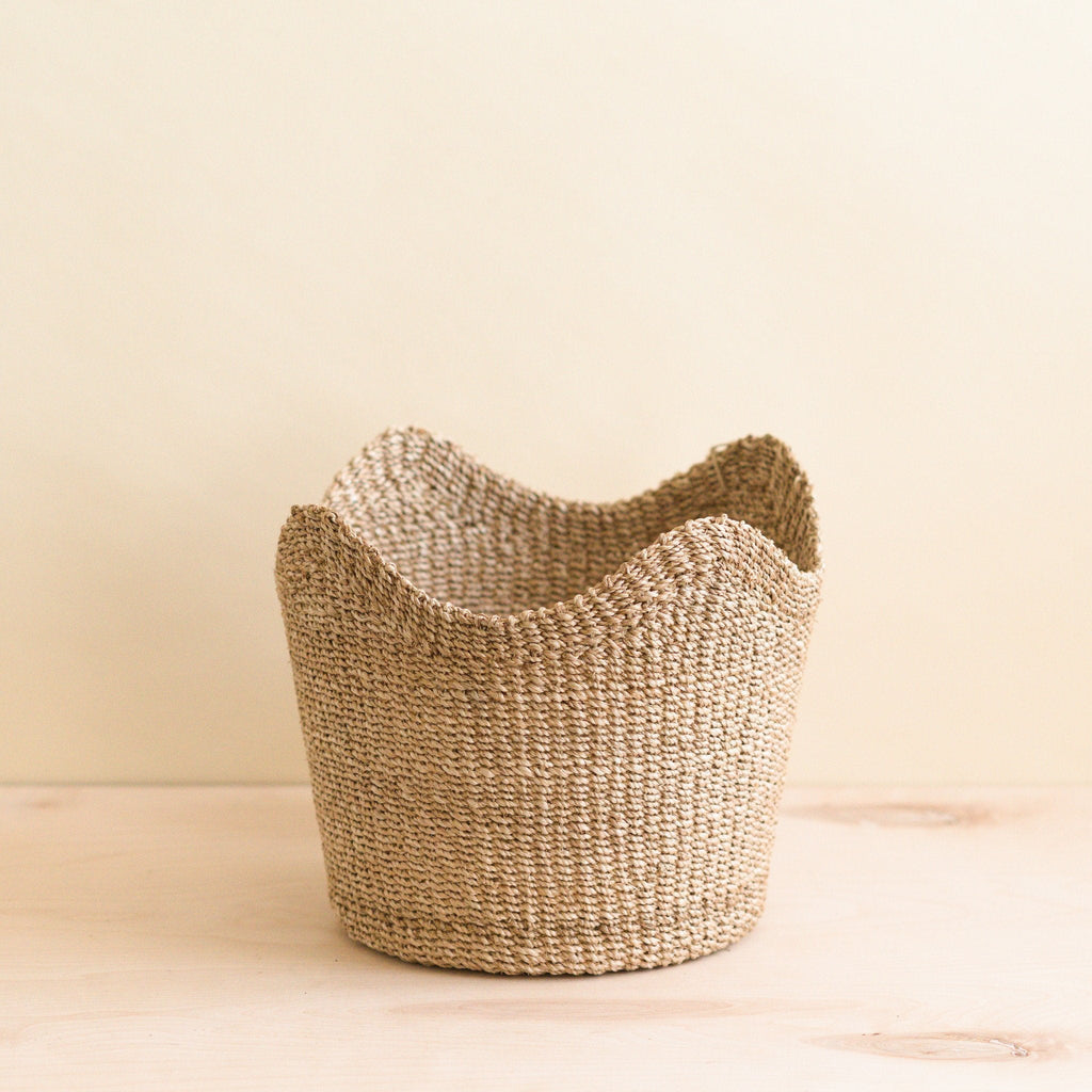 Panier à coquille Saint-Jacques naturel - Panier de jardinière