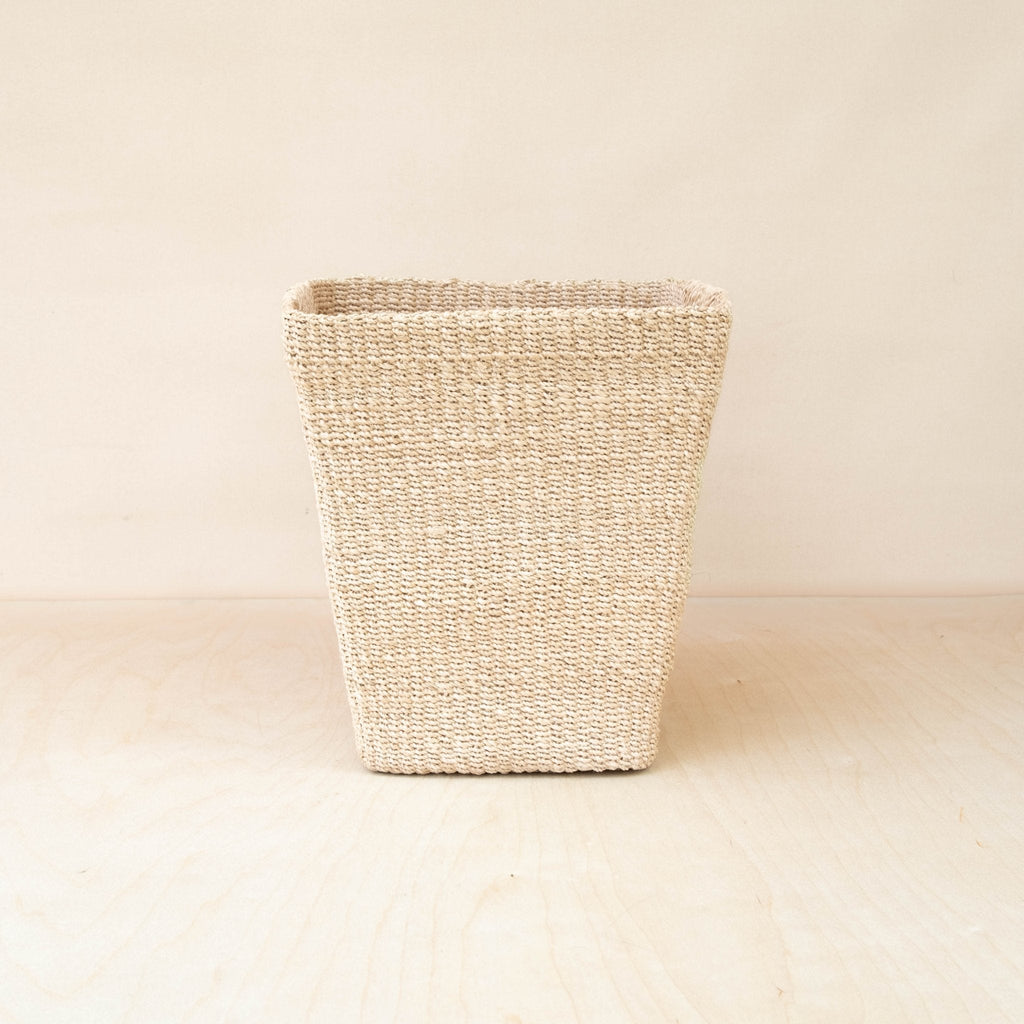 Panier carré effilé naturel - Panier de sol