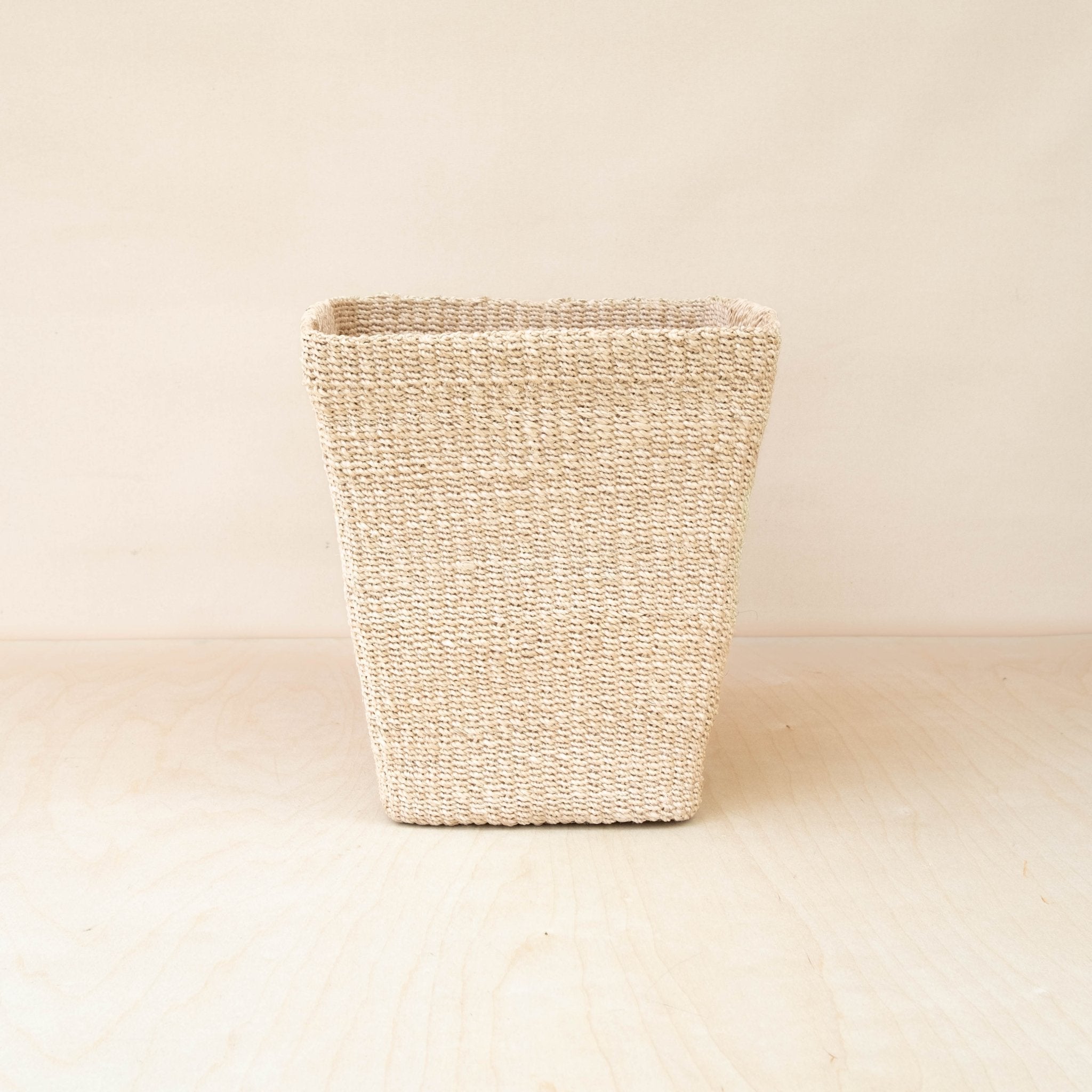 Panier carré effilé naturel - Panier de sol
