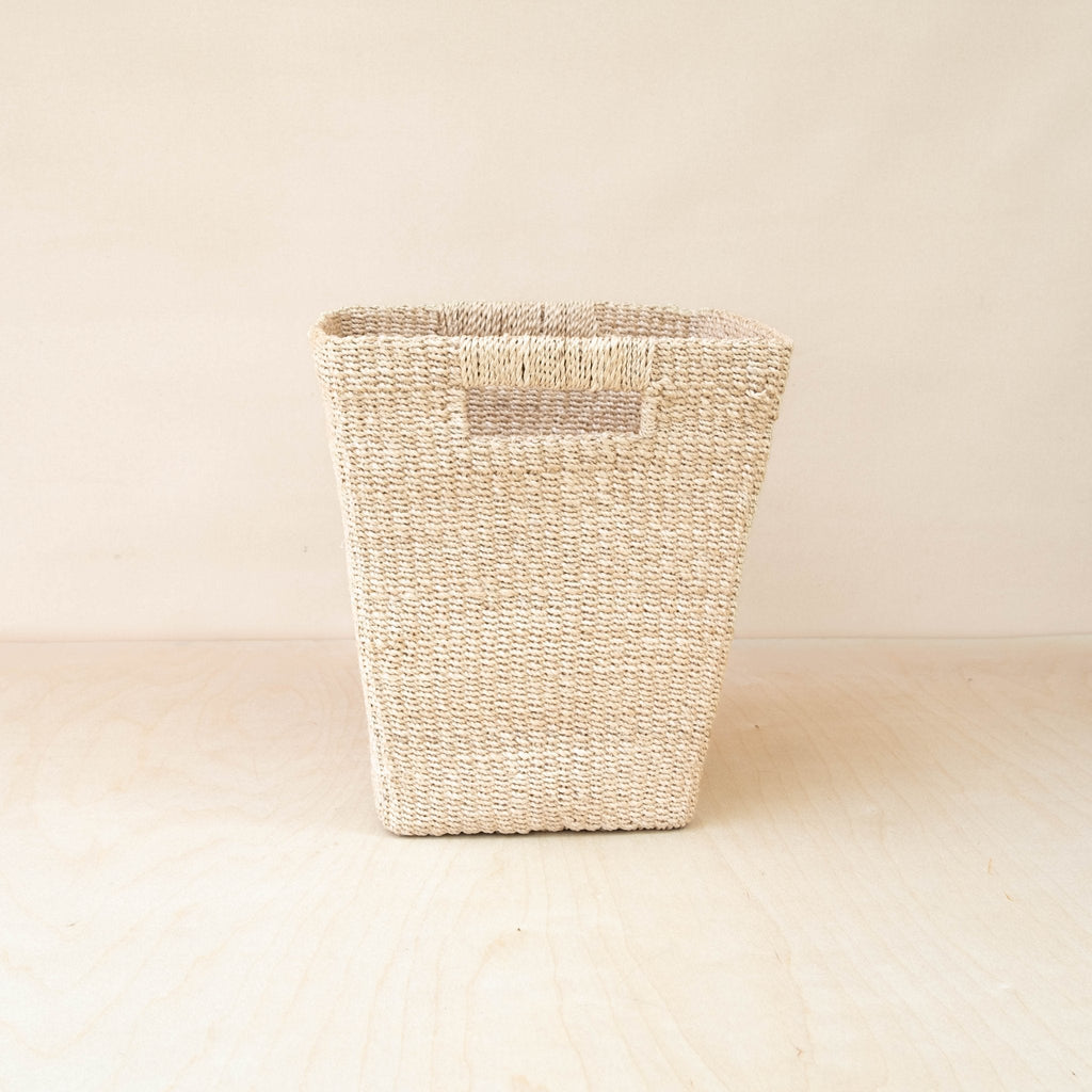Panier carré effilé naturel - Panier de sol