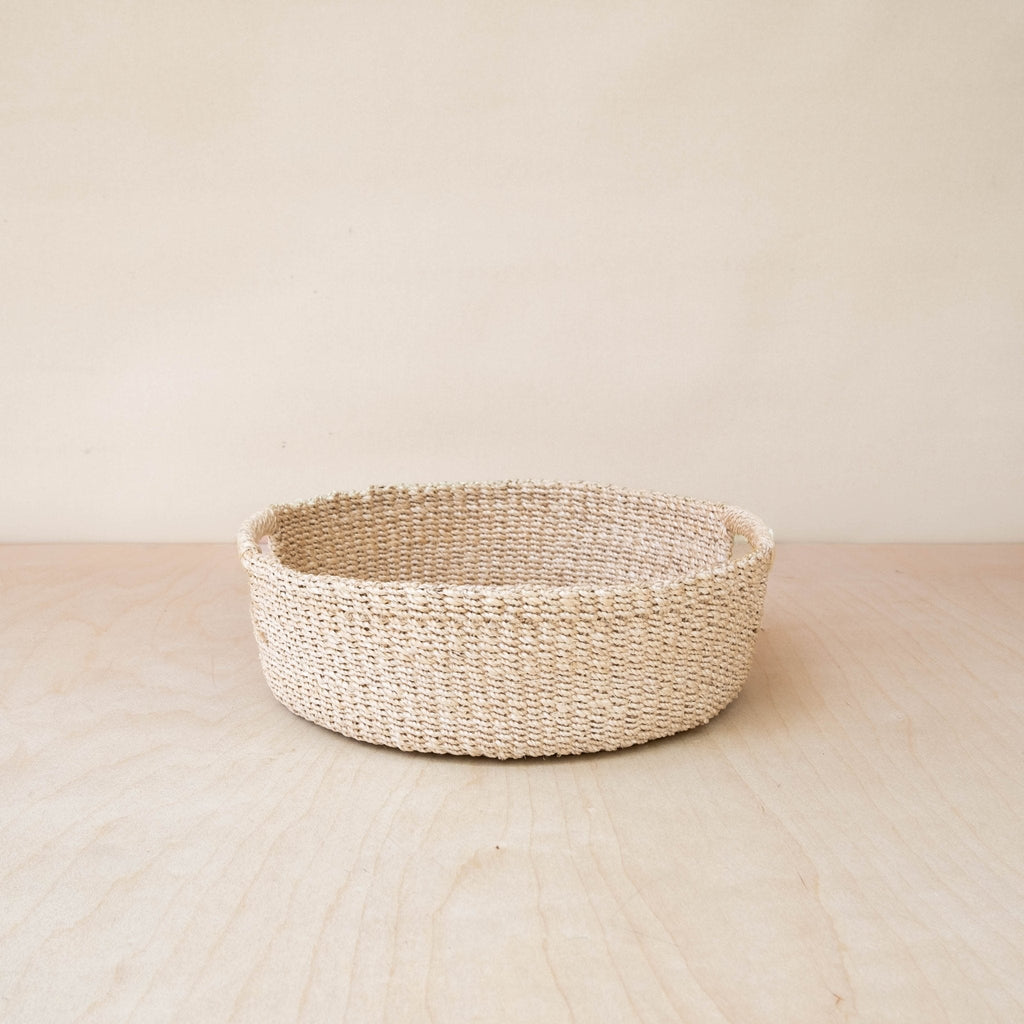 Panier Rond Tressé - Panier en Paille