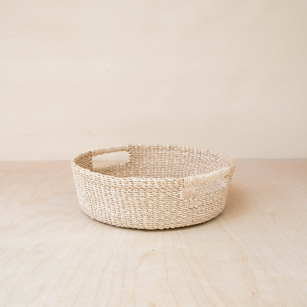 Panier Rond Tressé - Panier en Paille