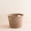 Panier effilé en osier naturel et havane - Panier de paille