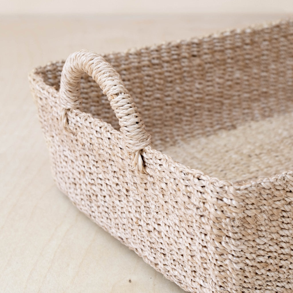 Plateau Rectangulaire Tressé - Panier Décoratif