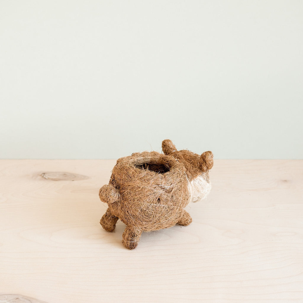 Mini pot de fleurs Corgi - Fait à la main