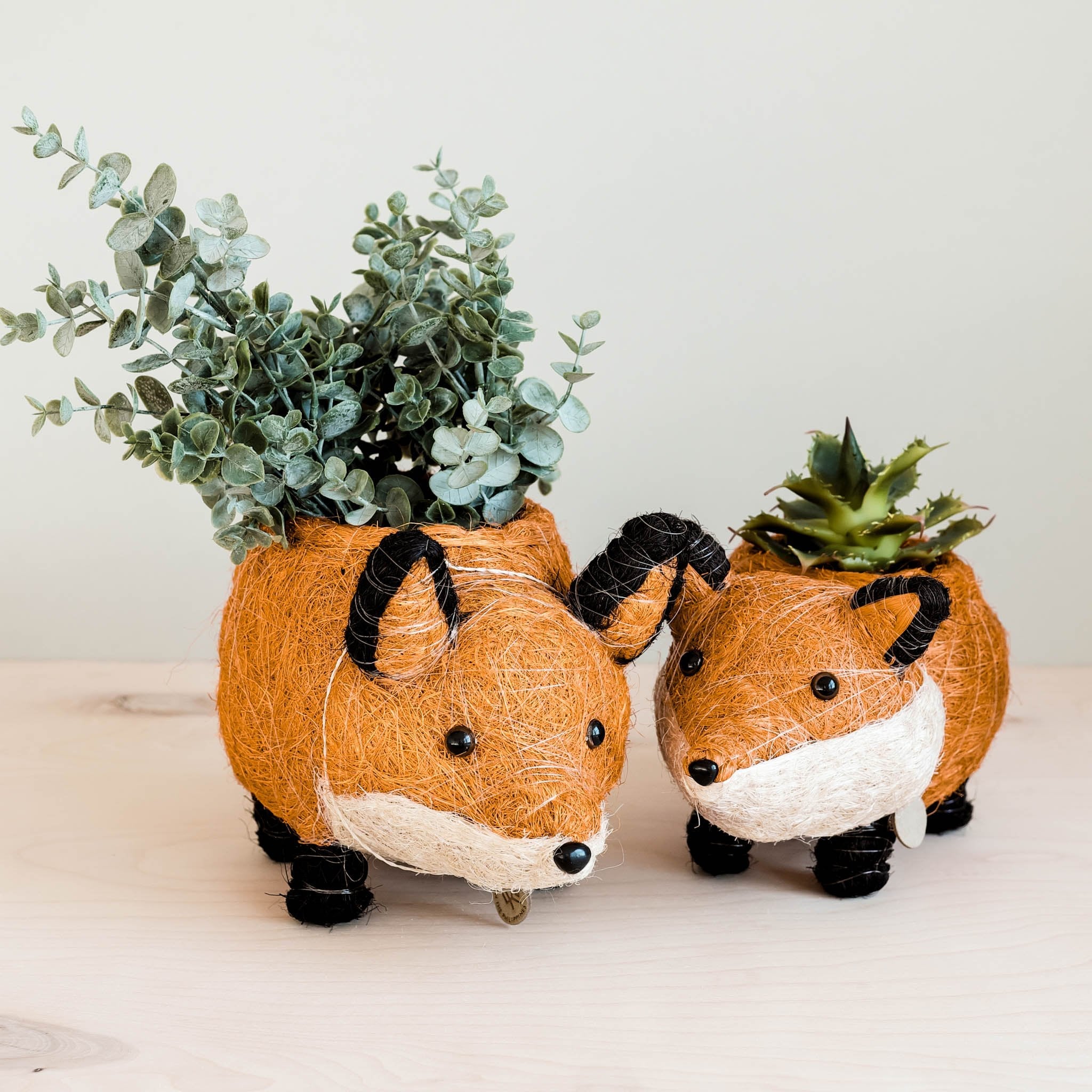 Jardinière Bébé Renard - Pot Fait Main