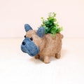 Pot de fleurs pour bébé bouledogue français - Pots en fibre de coco
