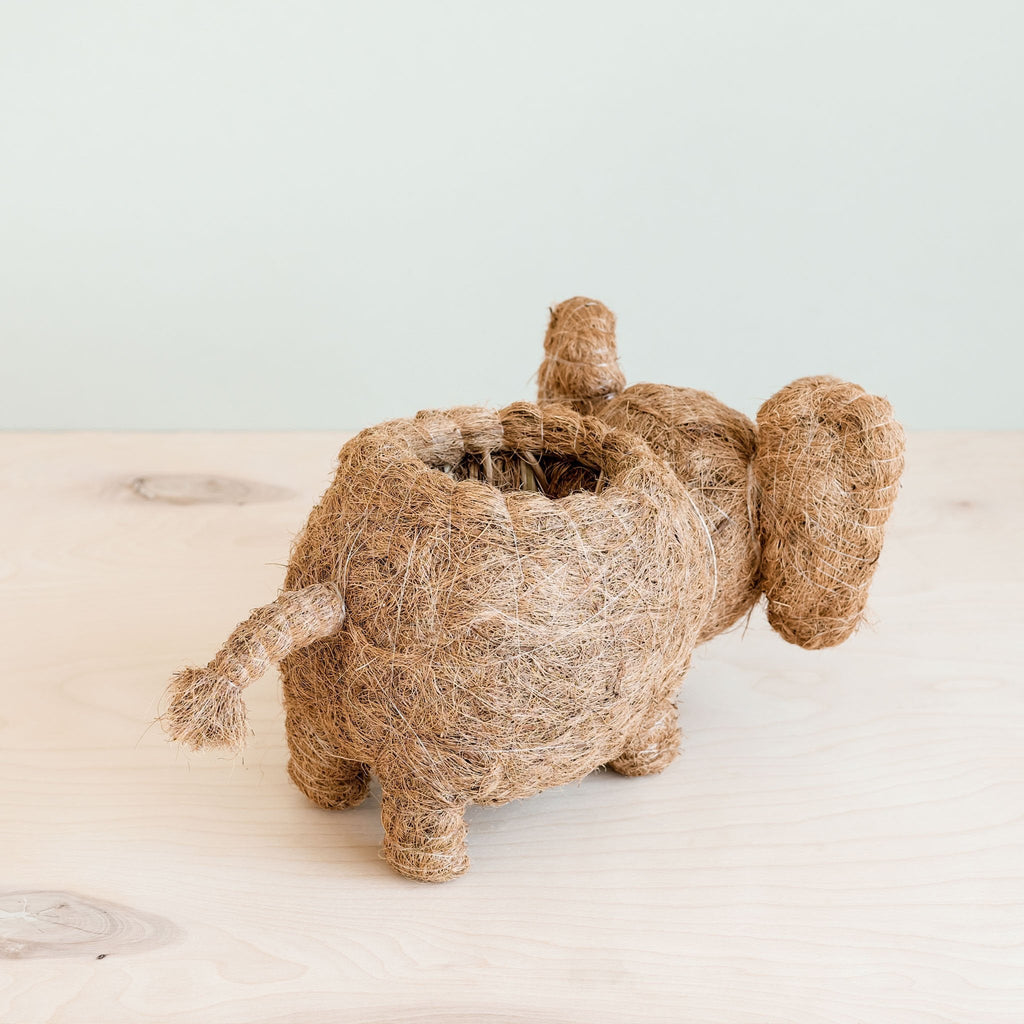 Pot de fleurs éléphant – Jardinière faite à la main