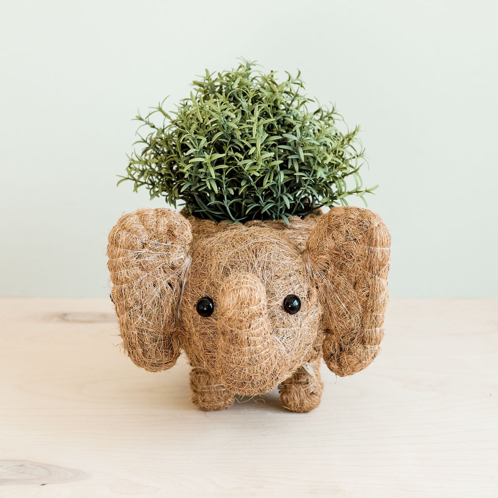 Pot de fleurs éléphant – Jardinière faite à la main
