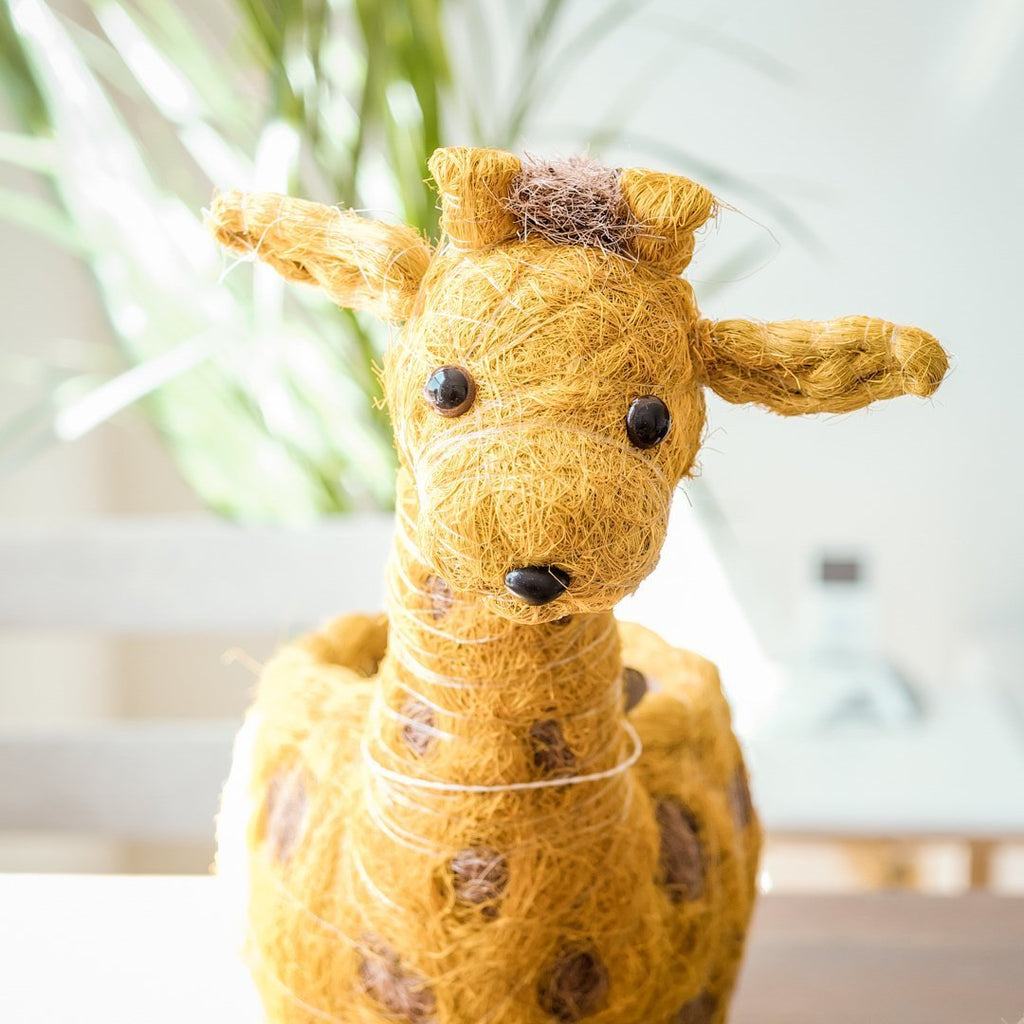 Jardinière Girafe - Jardinière en fibre de coco