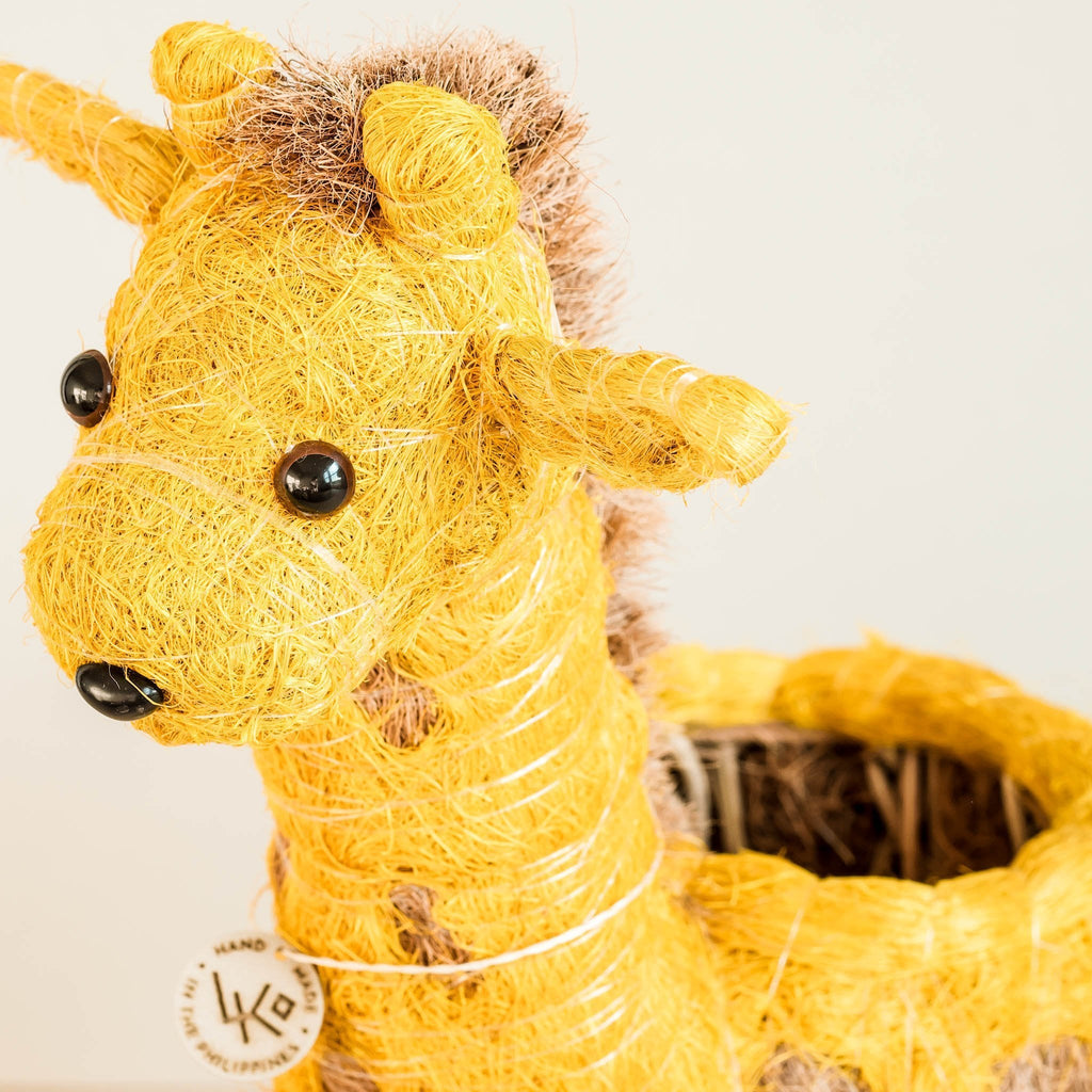 Jardinière Girafe - Jardinière en fibre de coco